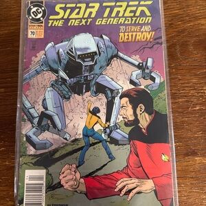 Star Trek TNG #70 (1995) • Riker Cover • Vintage DC Comics • VF Condition